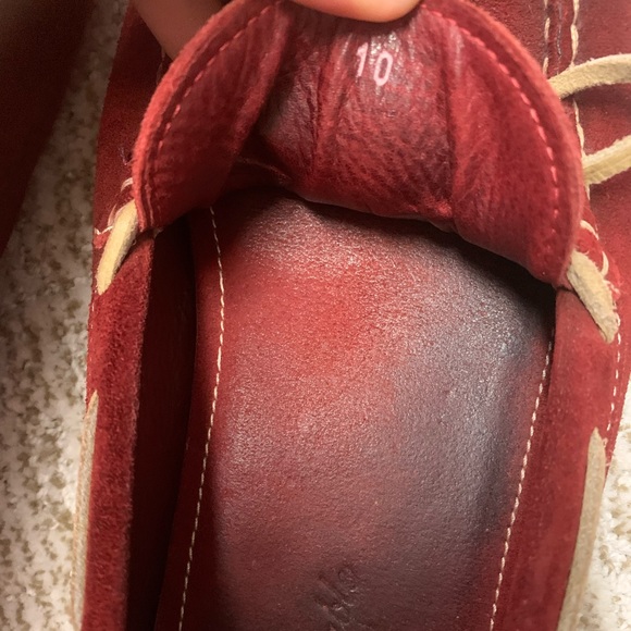 10 red suede loafers faconnable - Picture 8 of 9